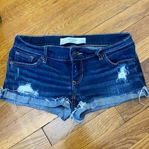 Abercrombie Distressed Denim Shorts